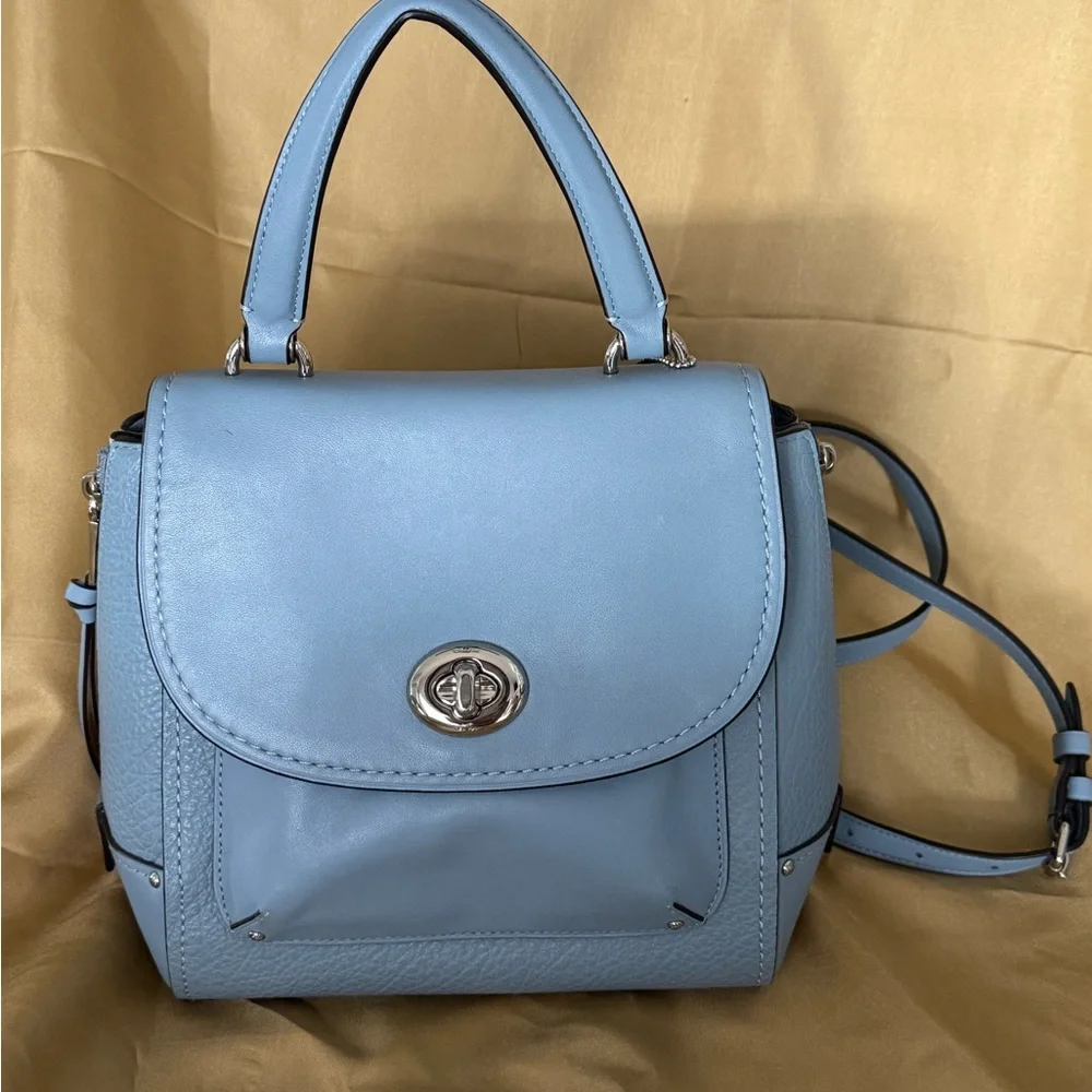 Coach Light Blue Backpack - Picture 1 of 5
